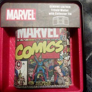 Super hero genuine leather Trifold wallet